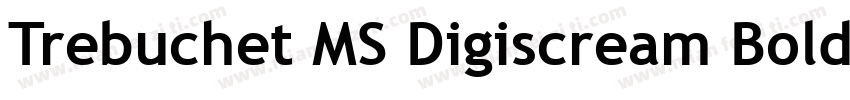 Trebuchet MS Digiscream Bold Itali字体转换